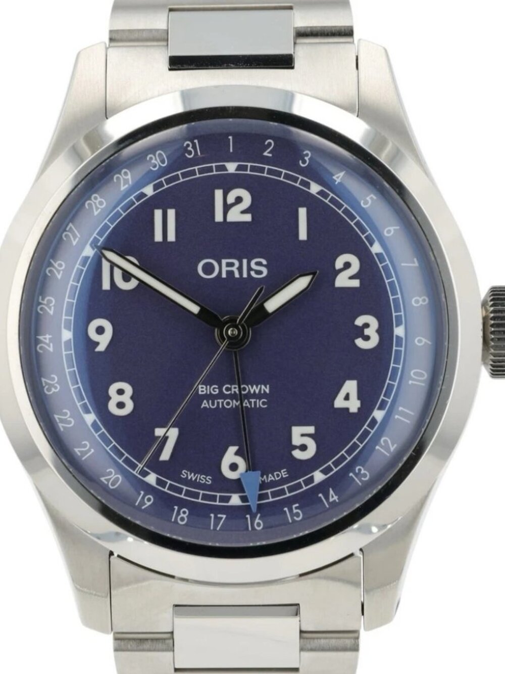 Oris Pilot Big Crown Purple Dial Stainless Steel 40mm Automatic Mens Watch